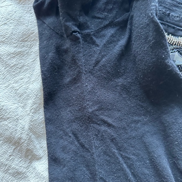 Black shirt with beaded detail from Anthropologie - Picture 4 of 4